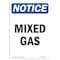 Signmission Safety Sign, OSHA Notice, 10" Height, Rigid Plastic, Mixed Gas Sign, Portrait OS-NS-P-710-V-14240 - alternate 1
